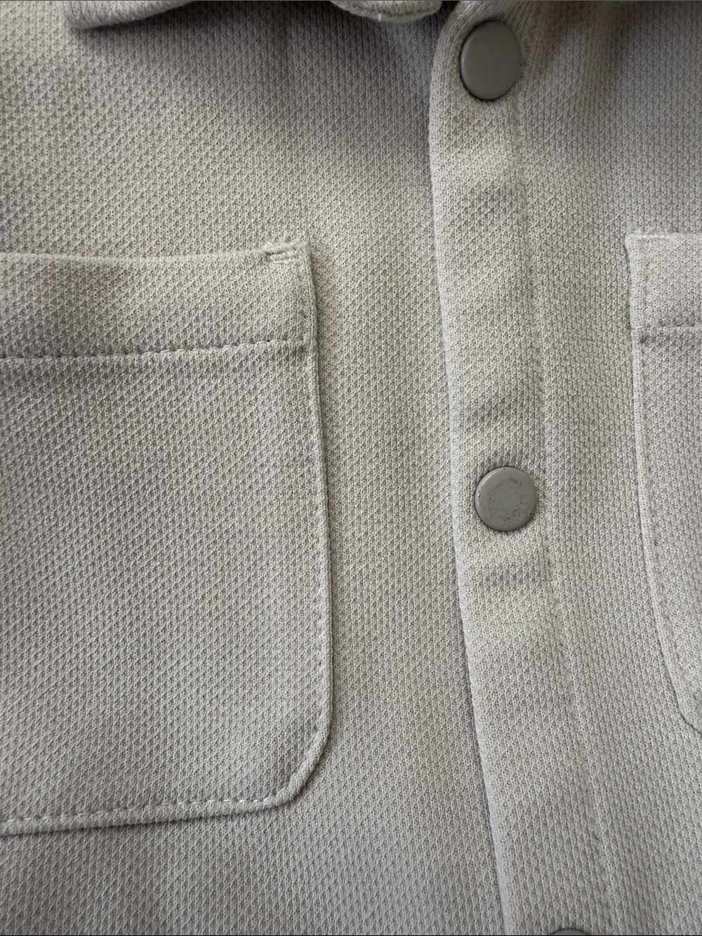 Zara Kids Cream Short-Sleeve Button-Down Shirt & Shorts Set size 4 - Picture 3 of 4